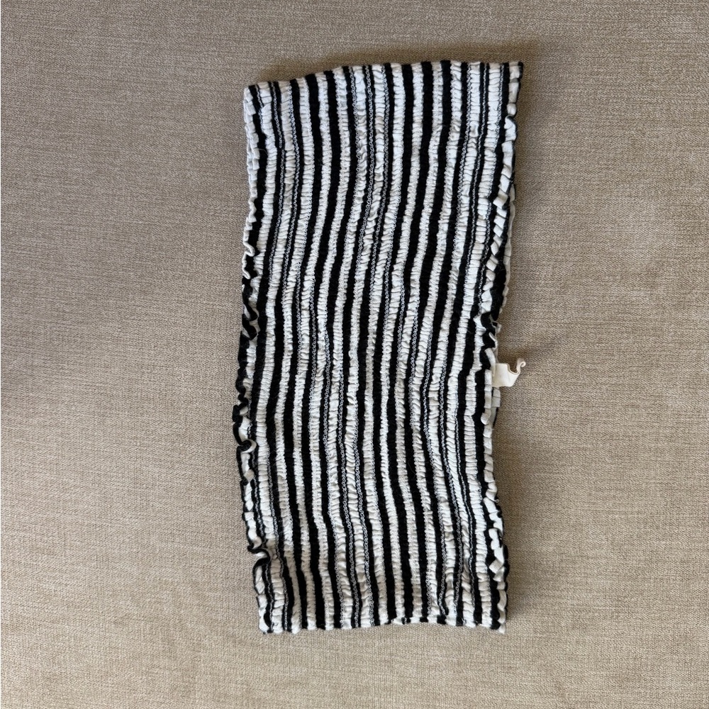 Black & White Striped Smocked Tube Top